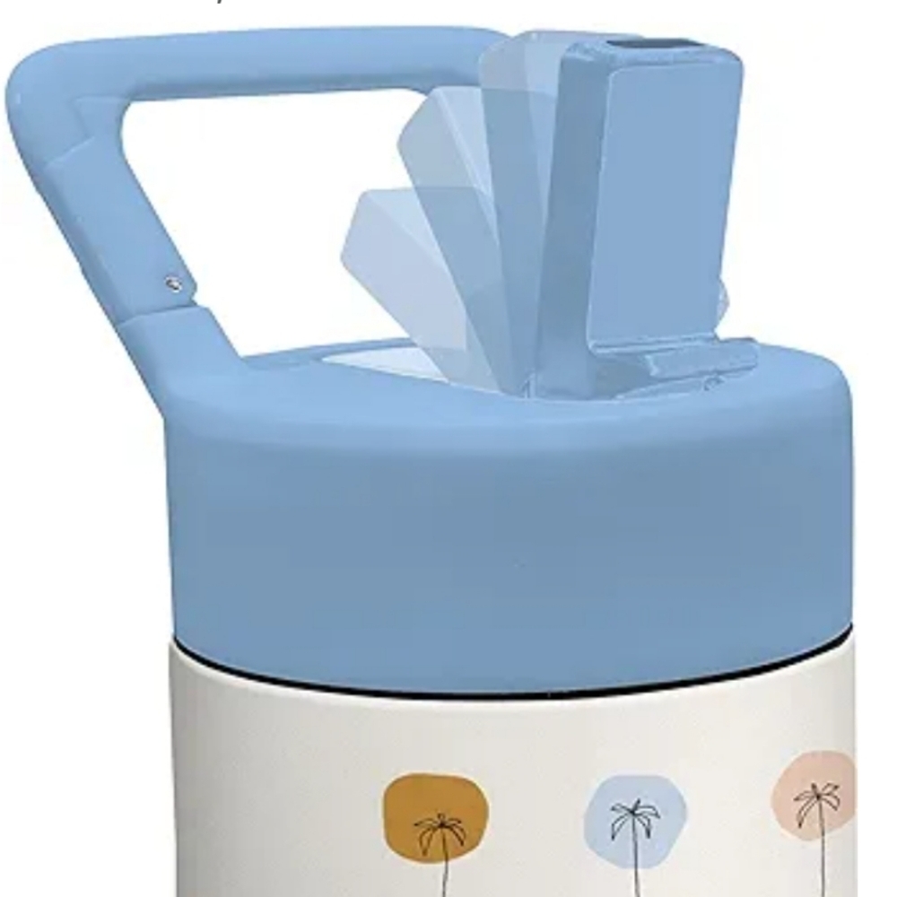 Studio Oh! Dotted Palms by Jen B. Peters Snap-Hook Insulated Water Bottle. - Picture 3 of 9